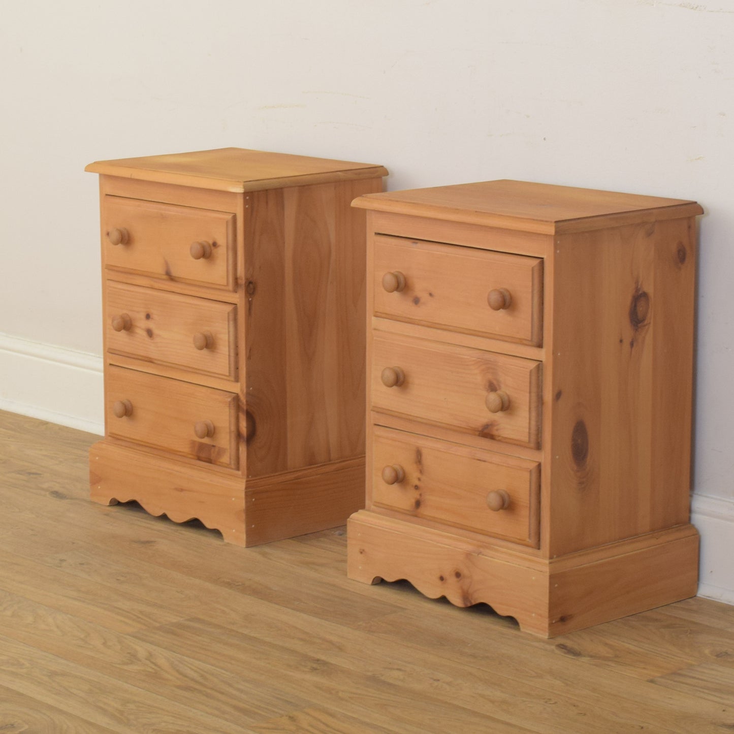 Pair Of Pine Bedsides