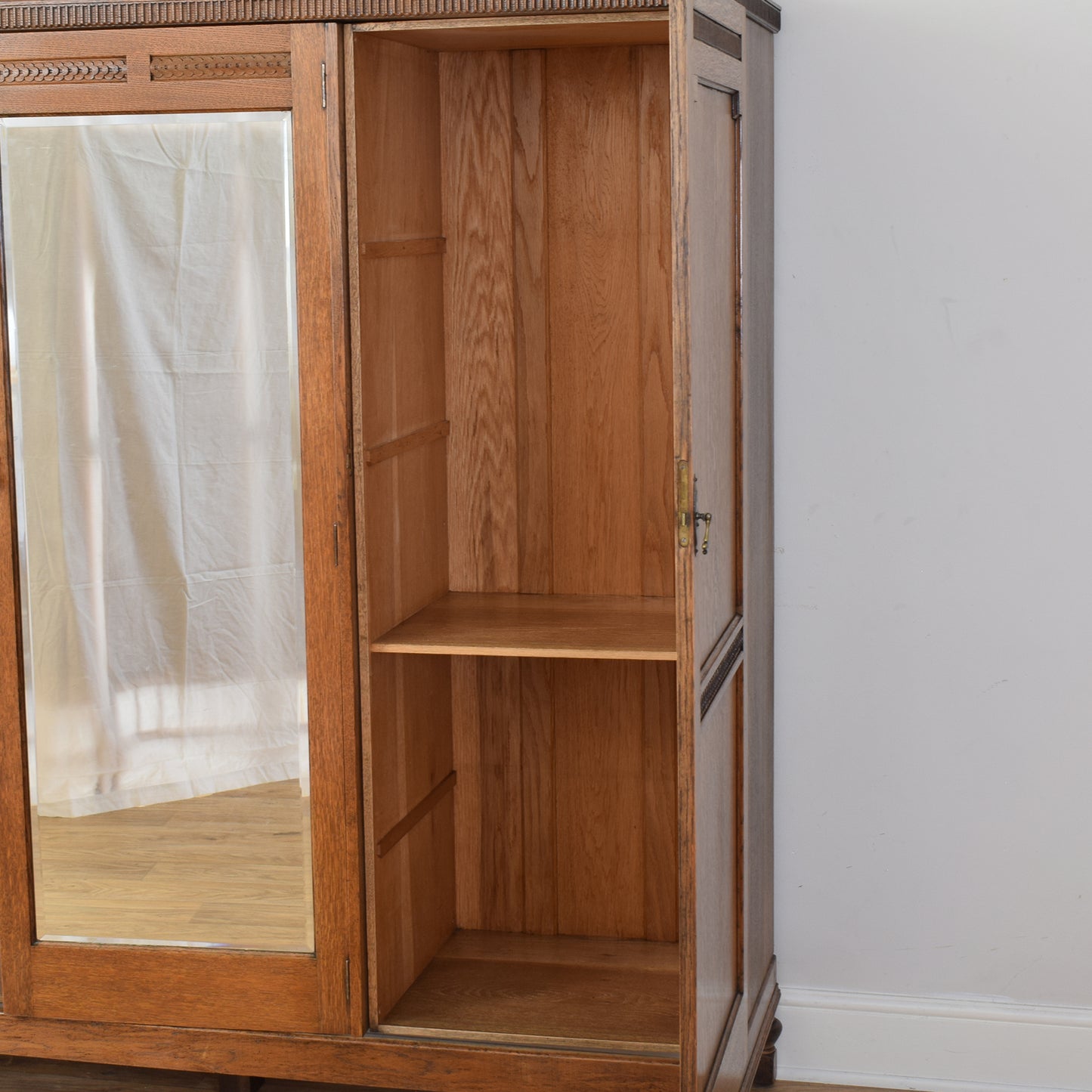 Triple Oak Wardrobe