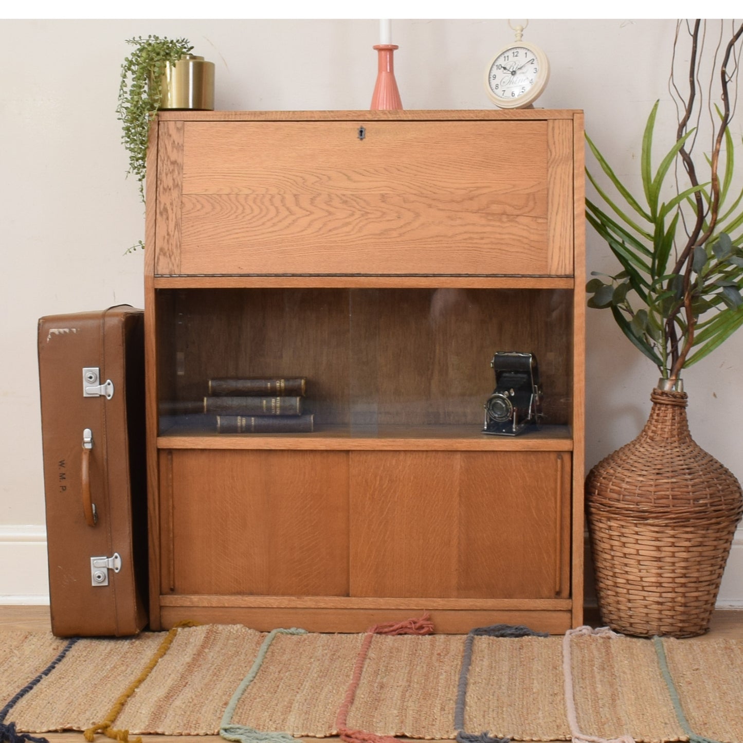 Glazed Oak Bureau