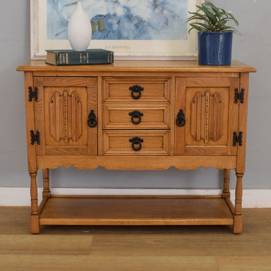 Small Linenfold Sideboard