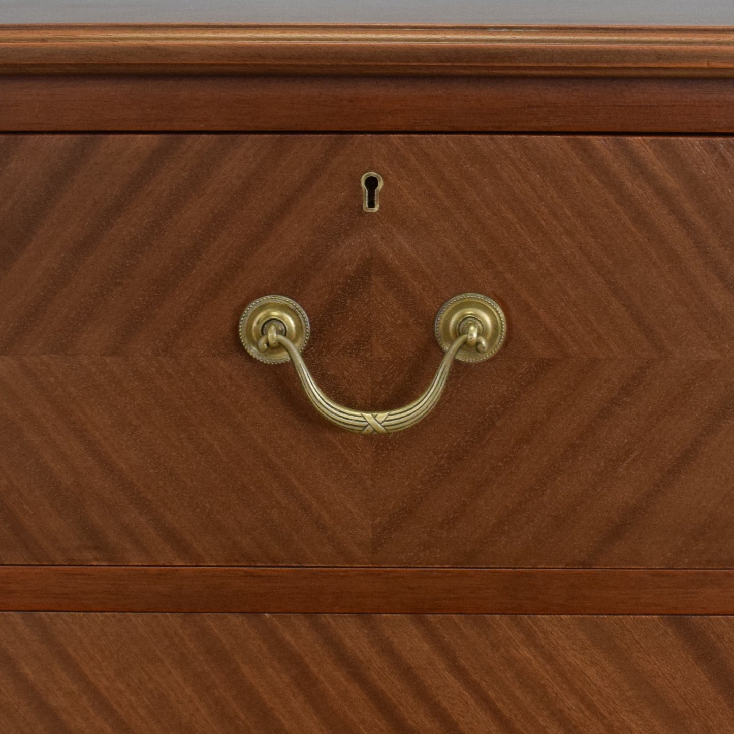 Large Refinished Mahogany Chest of Drawers