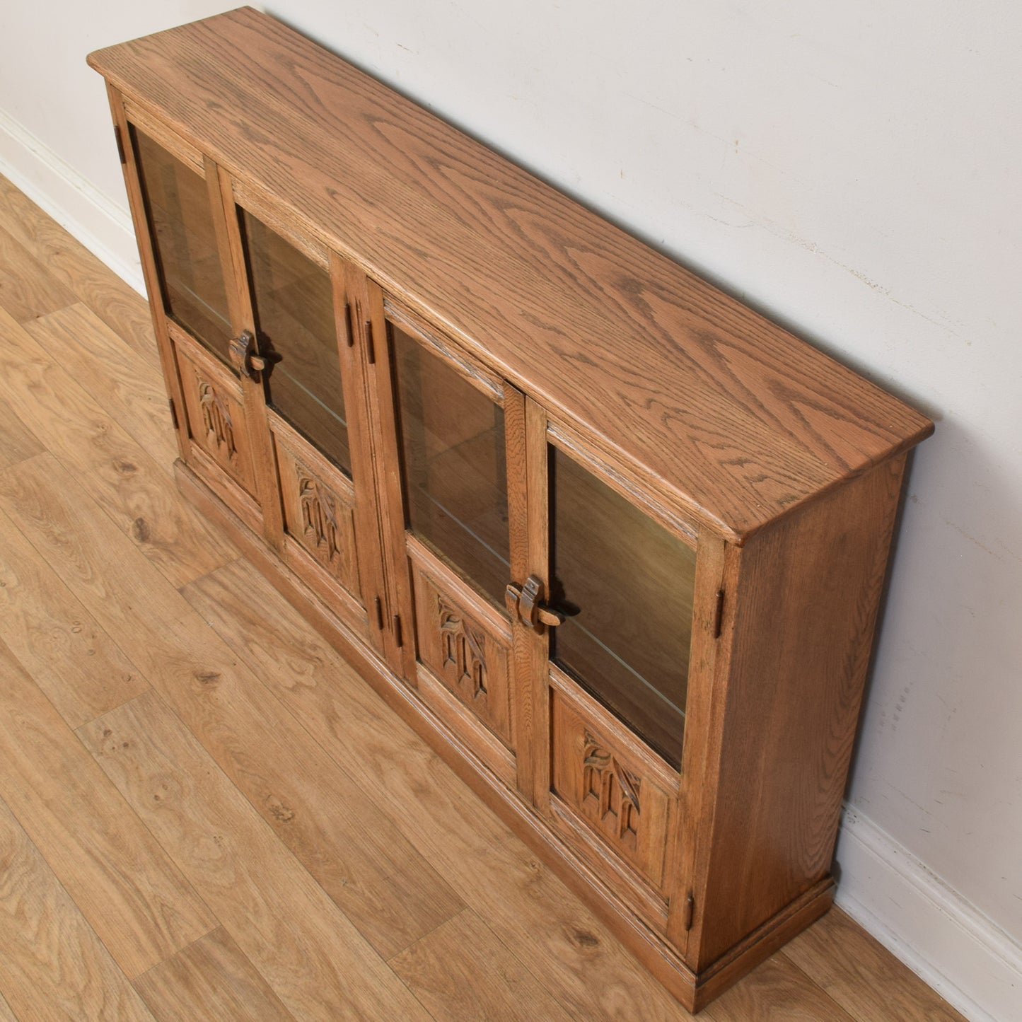 Glazed Oak Bookcase