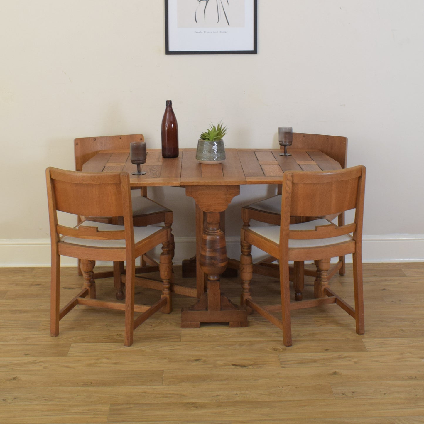 Drop Leaf Table And Four Chairs