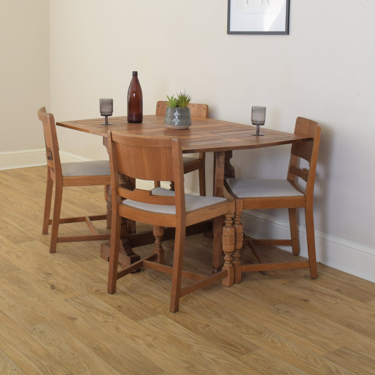 Drop Leaf Table And Four Chairs