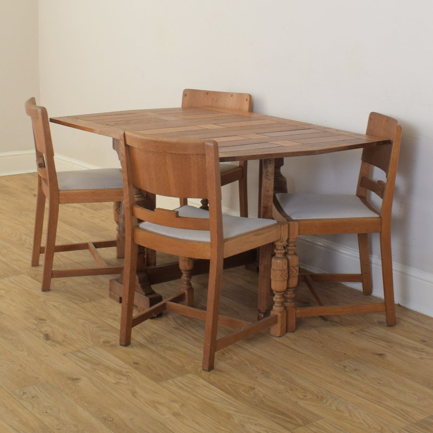 Drop Leaf Table And Four Chairs