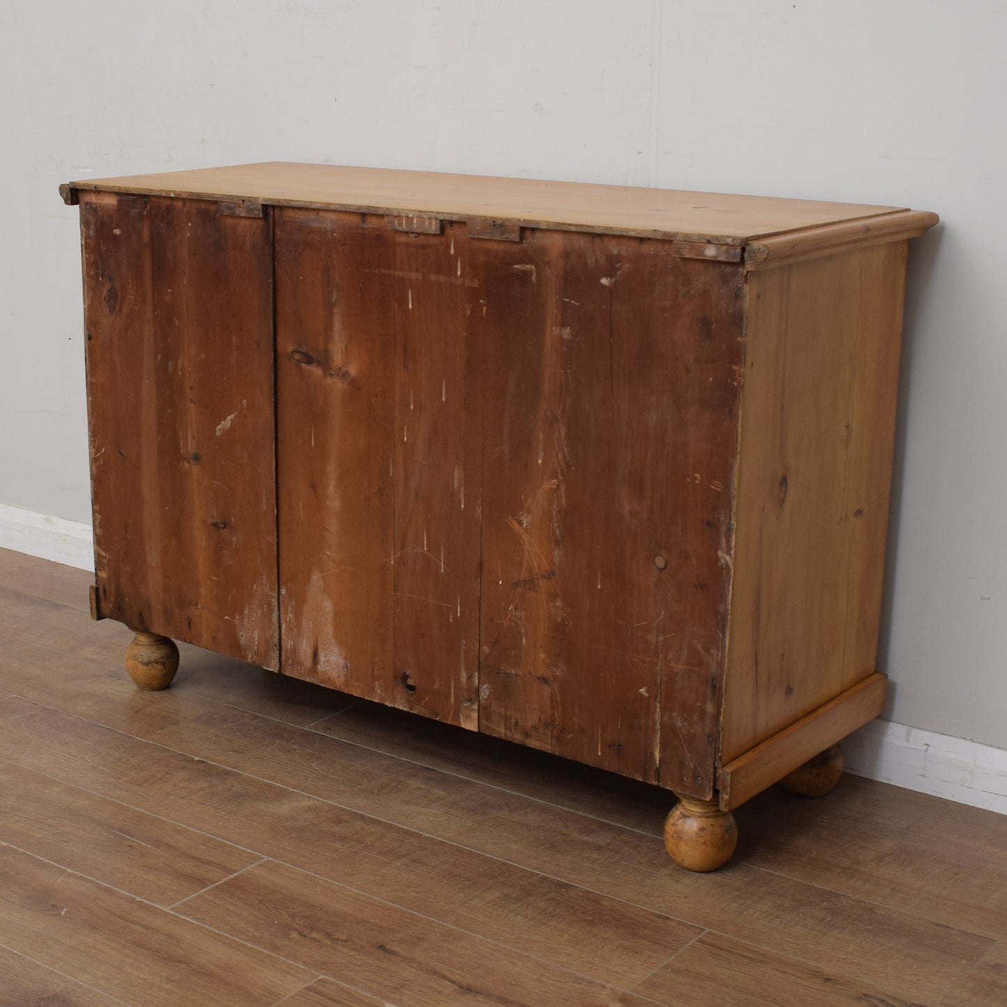 Antique Waxed Pine Sideboard