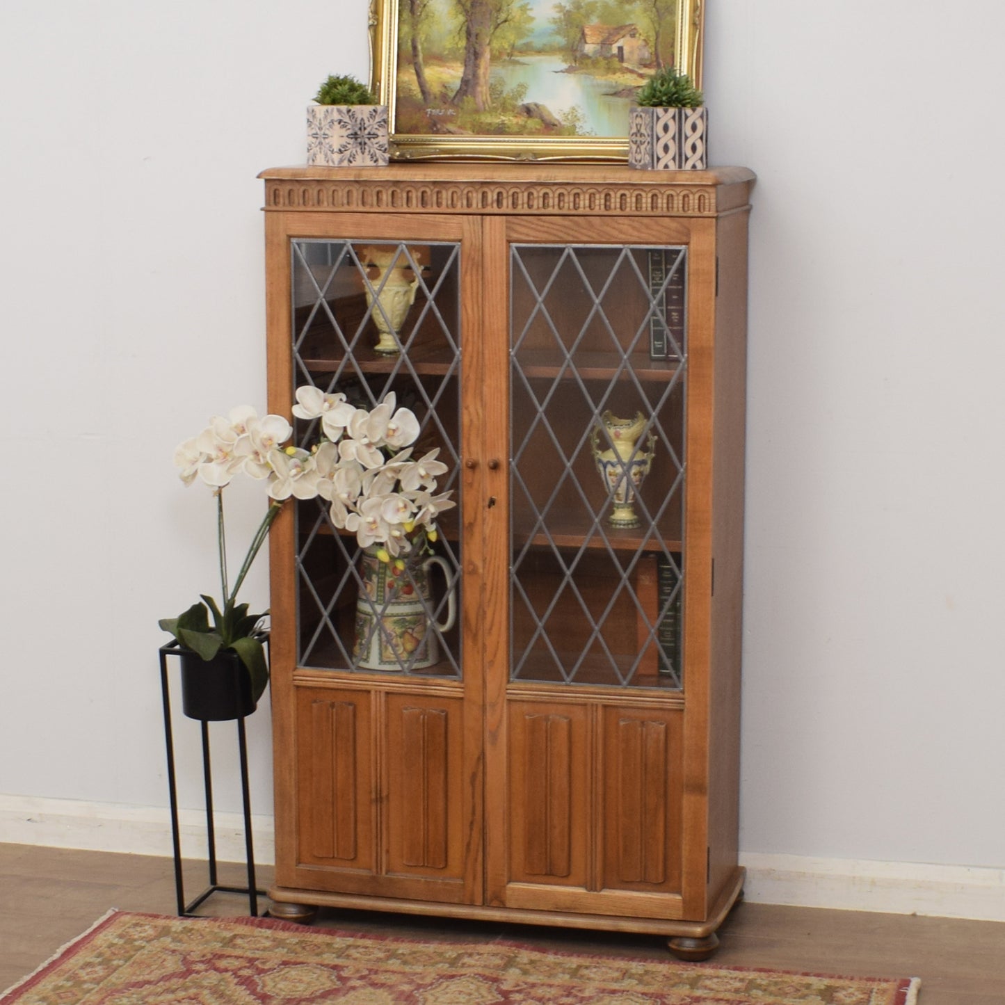 Restored Glazed Bookcase