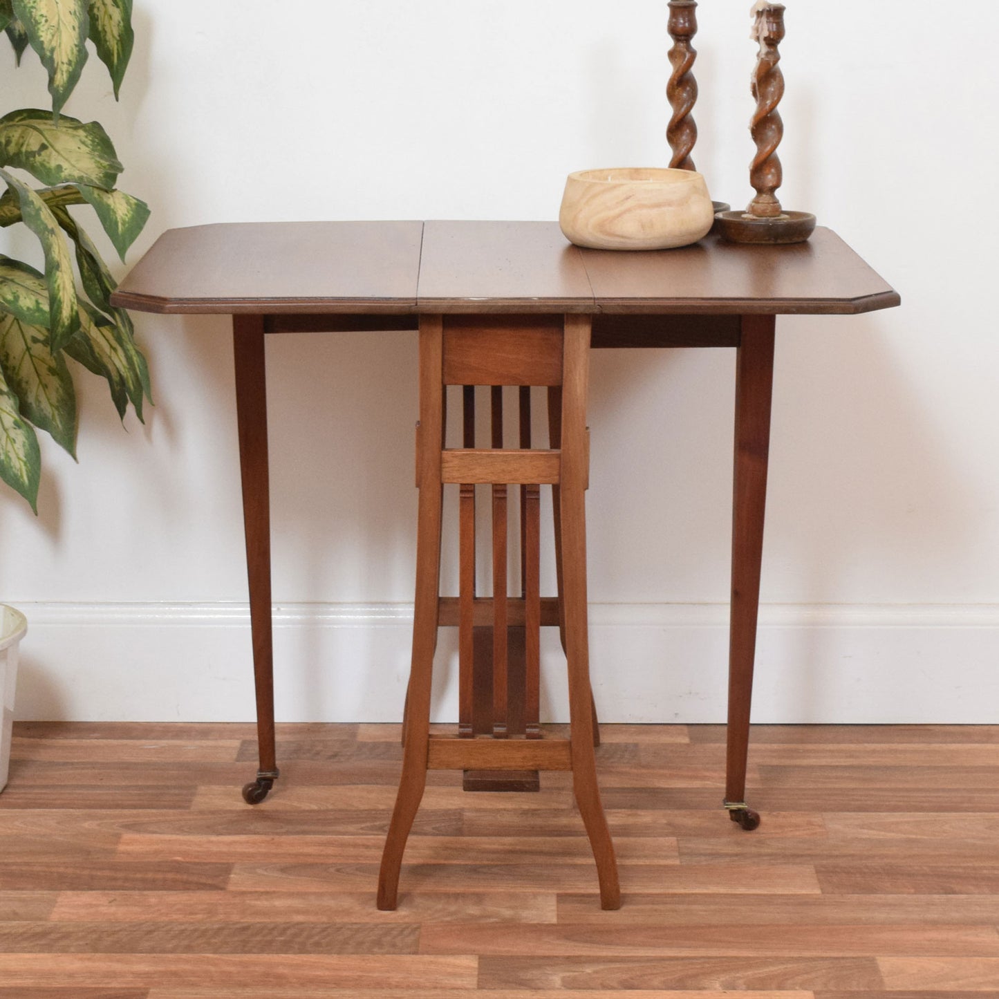 Mahogany Drop Leaf Side Table