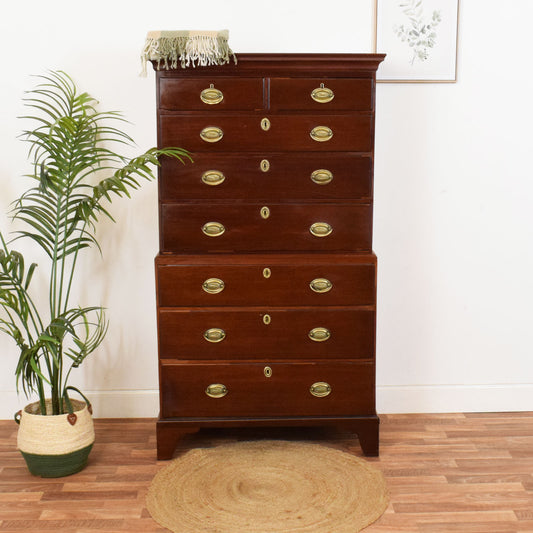 Restored Mahogany Chest on Chest
