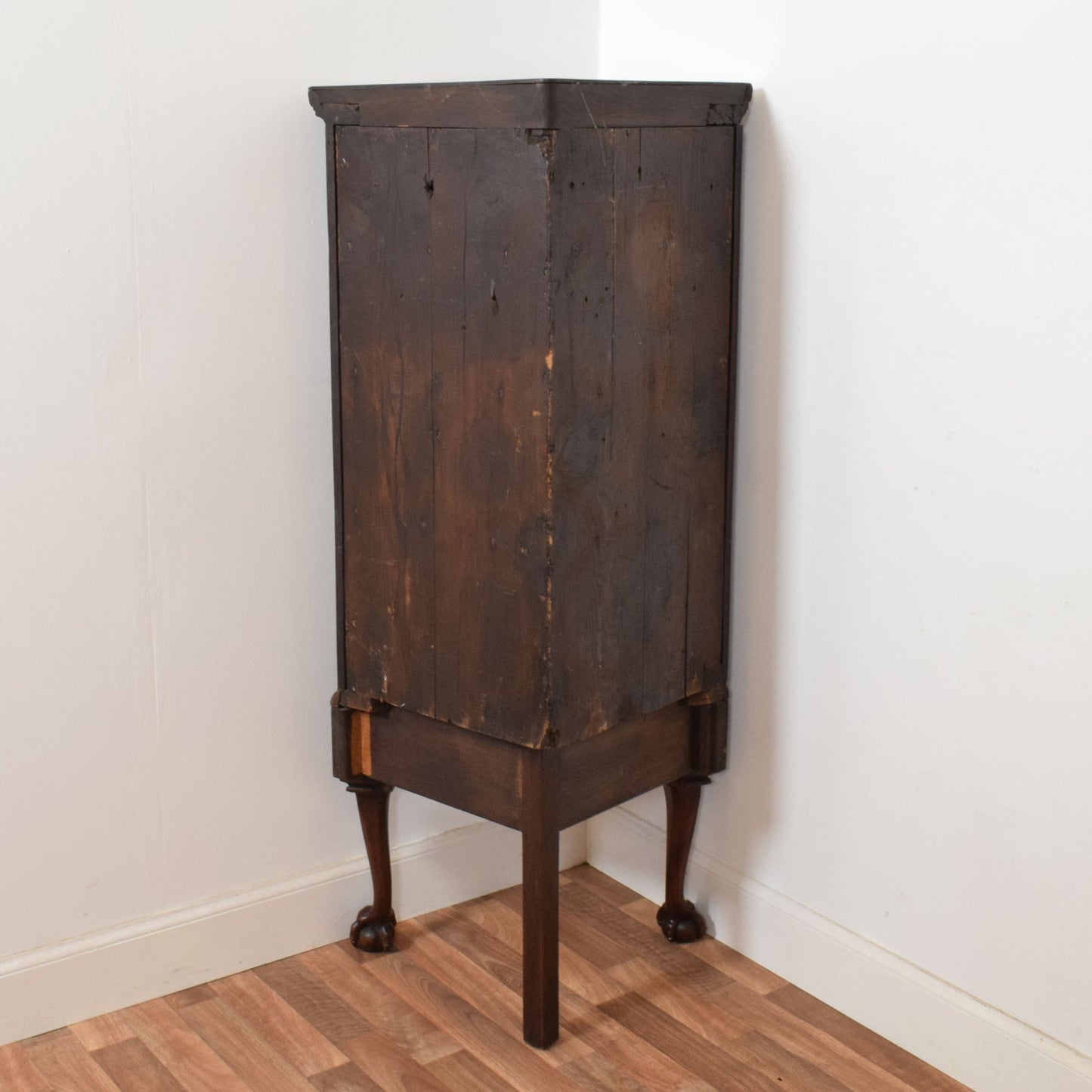 Rustic Mahogany Corner Cabinet