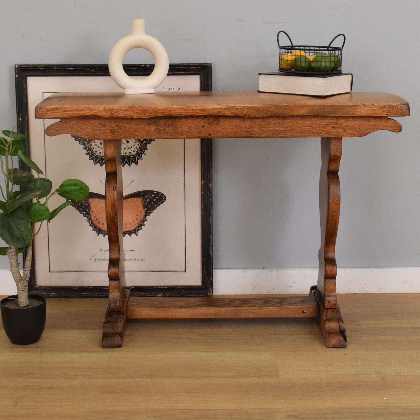 Rustic Oak Console Table
