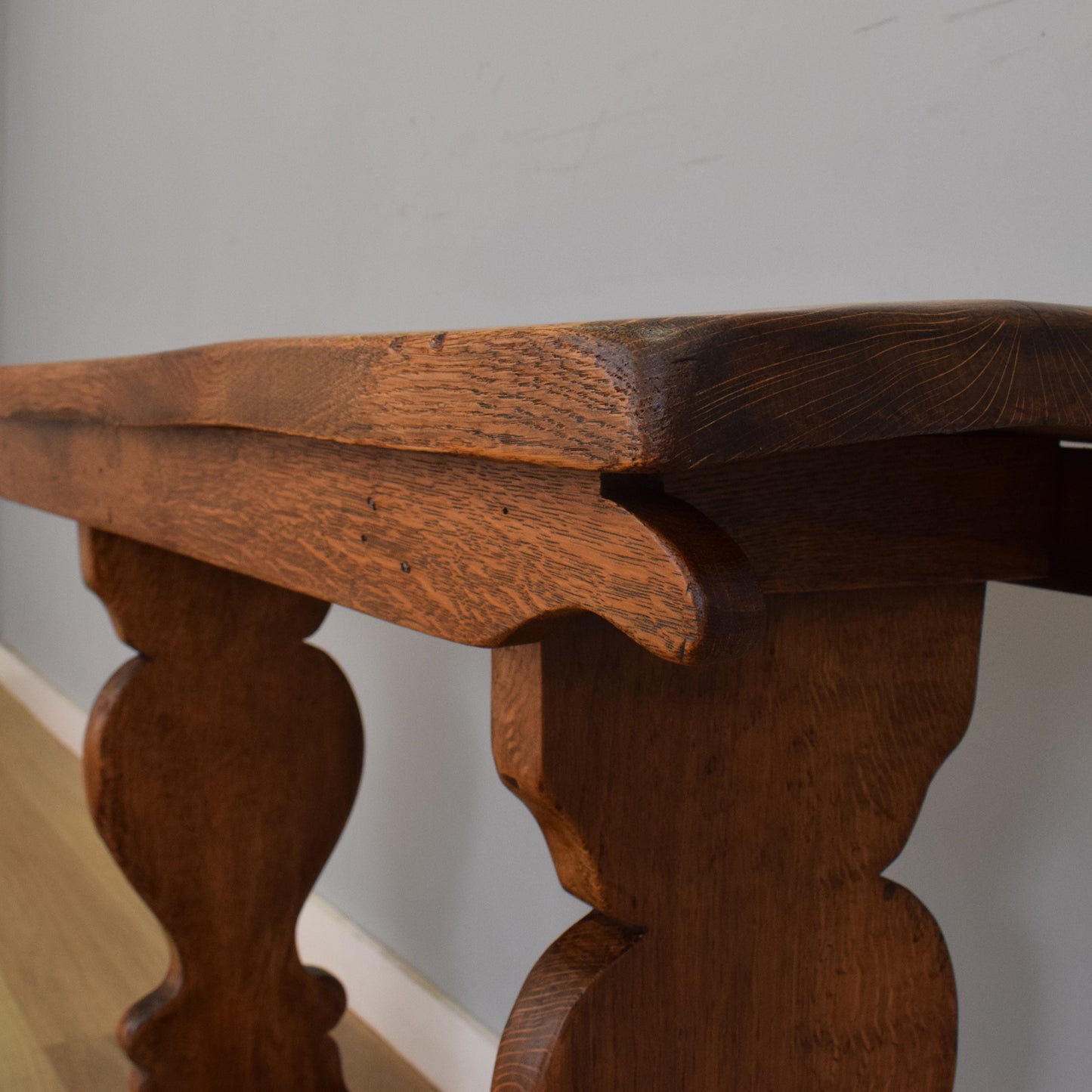 Rustic Oak Console Table