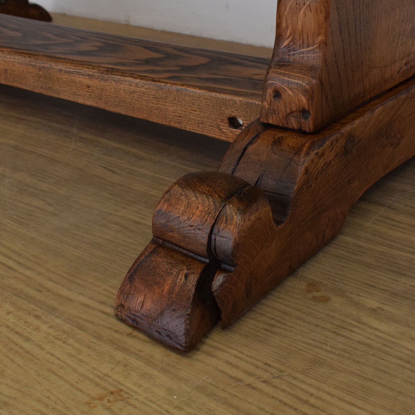 Rustic Oak Console Table