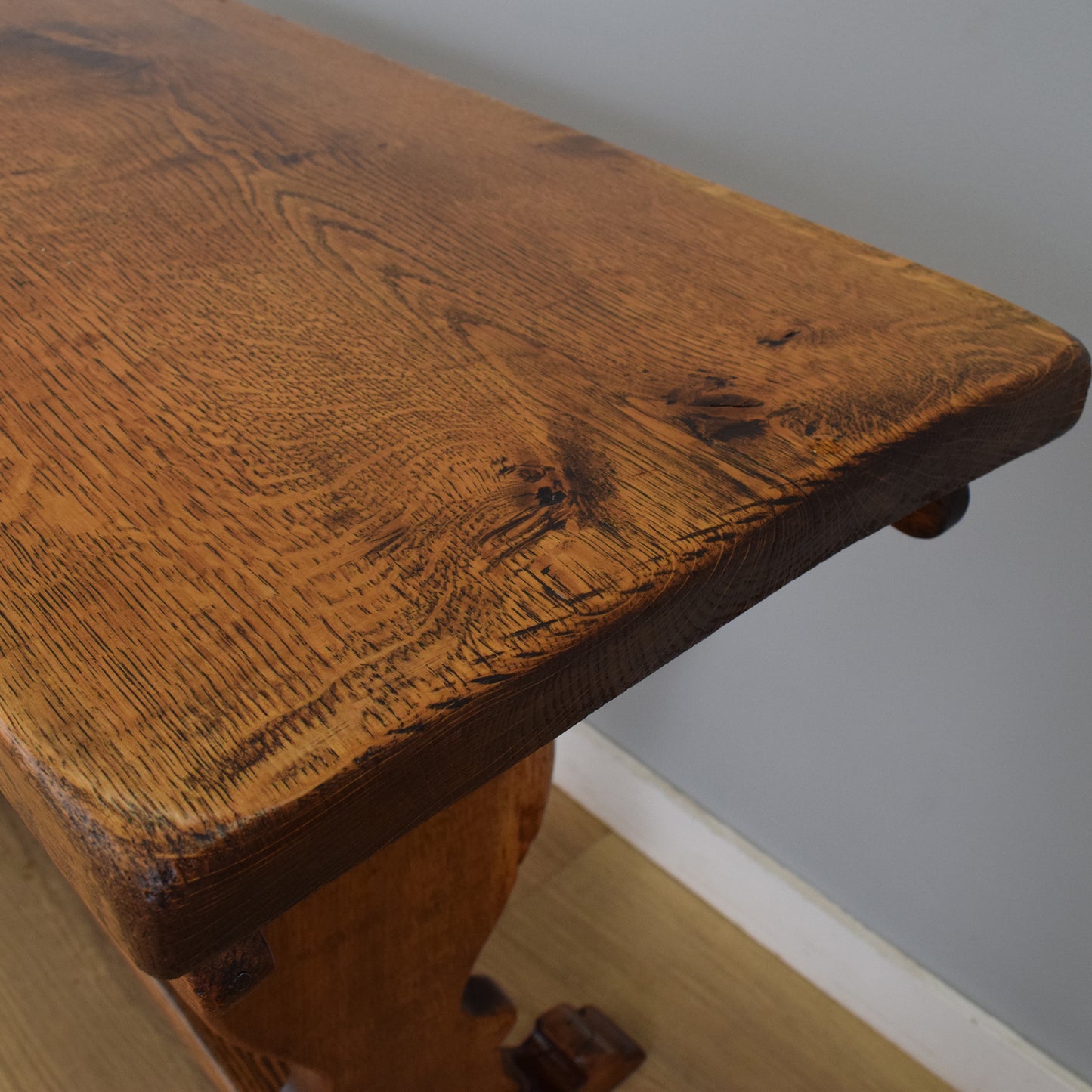 Rustic Oak Console Table