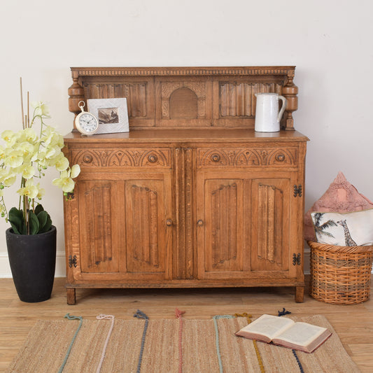 Carved Oak Sideboard