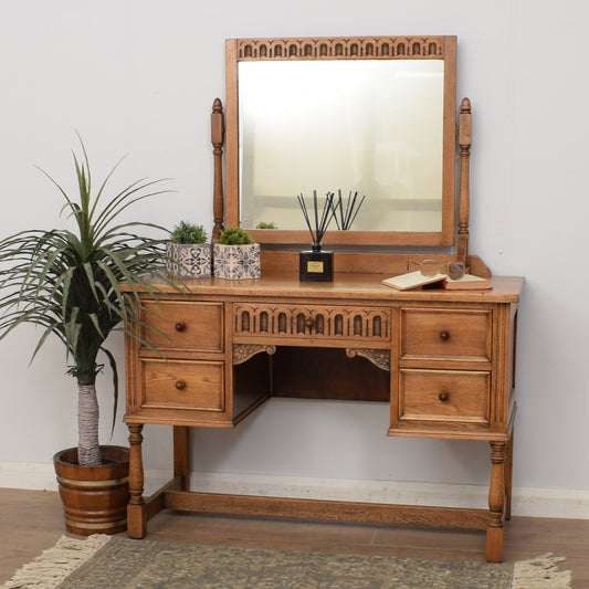 Restored Oak Dressing Table