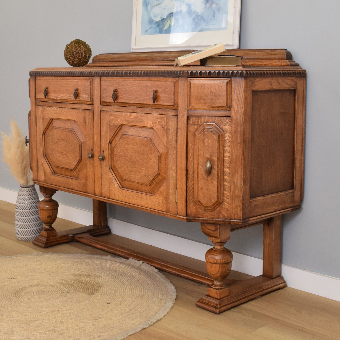 Vintage Oak Sideboard