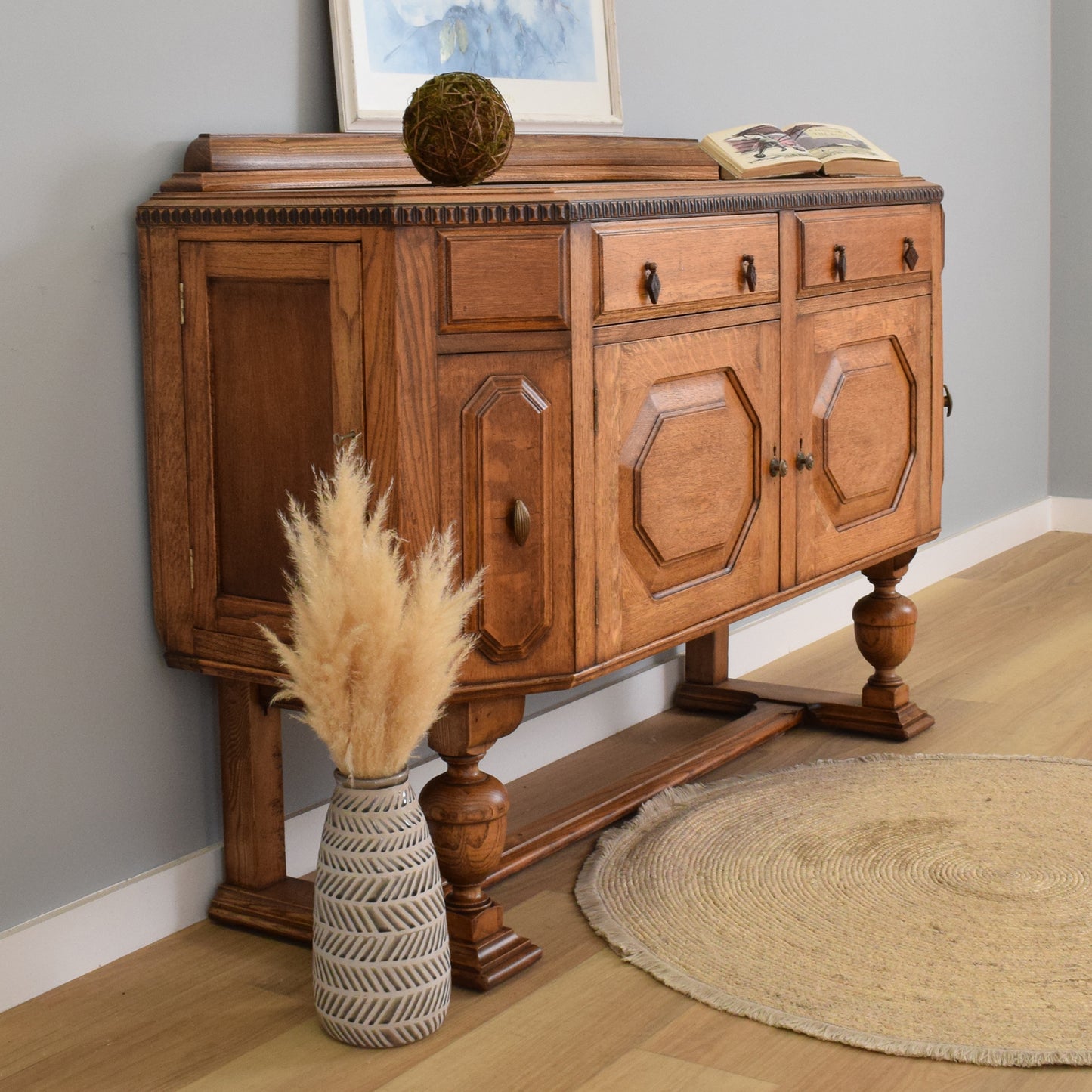 Vintage Oak Sideboard