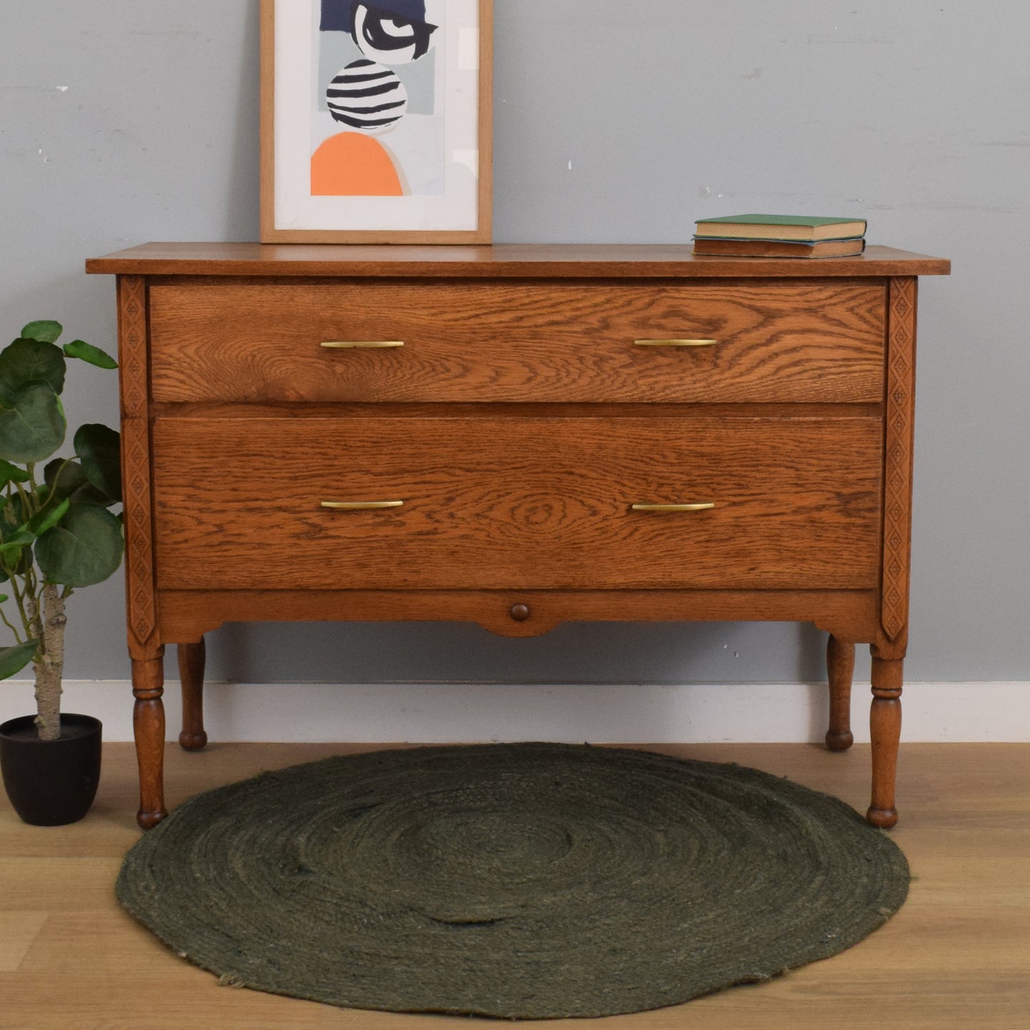 Small Oak Chest of Drawers