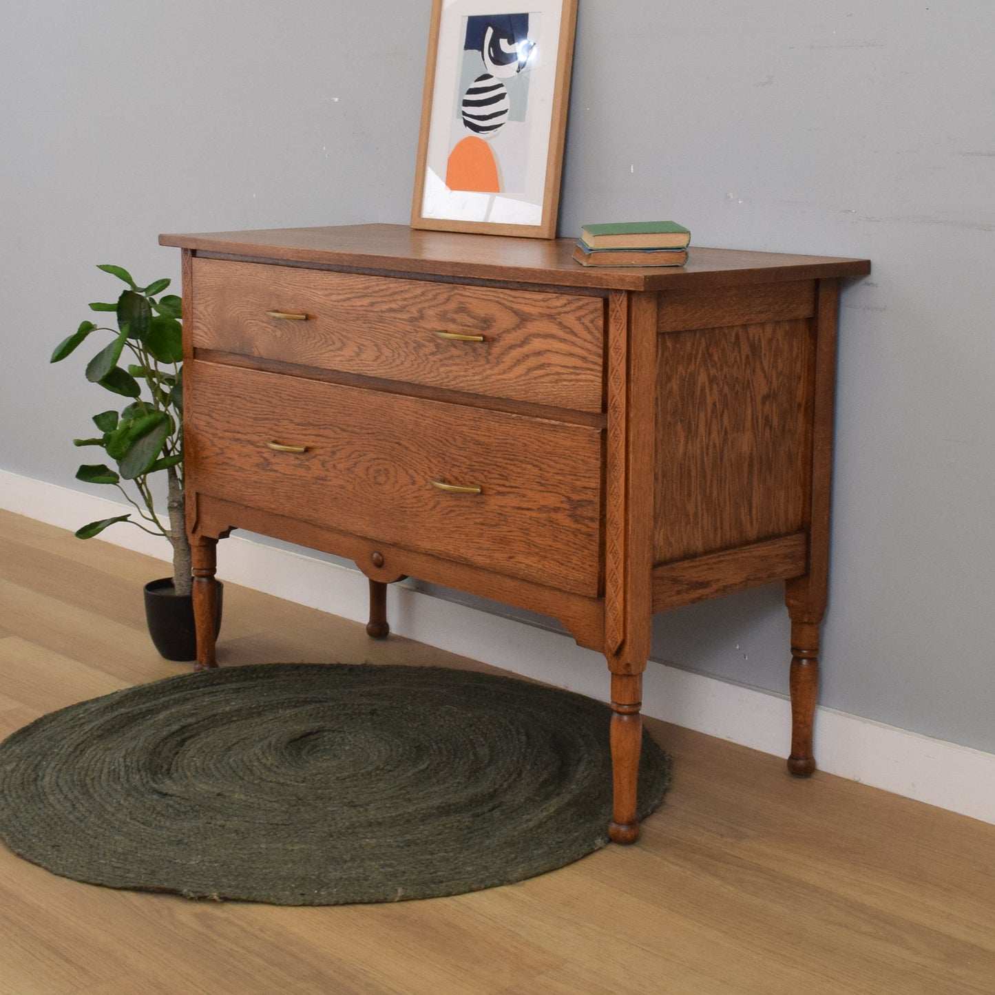 Small Oak Chest of Drawers