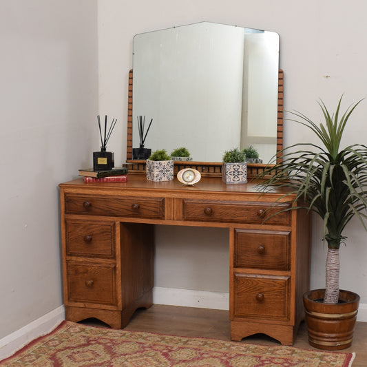 Restored Oak Dressing Table