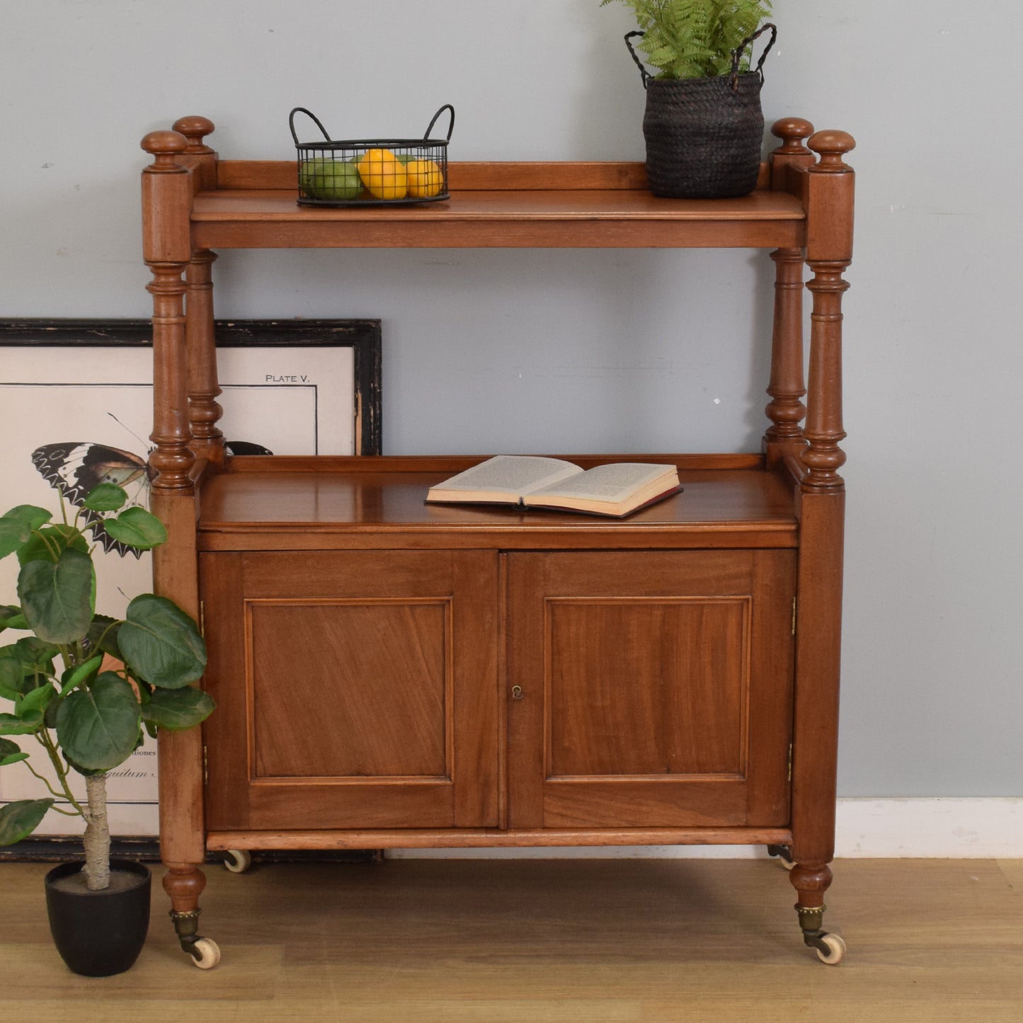 Mahogany Waiters Trolley