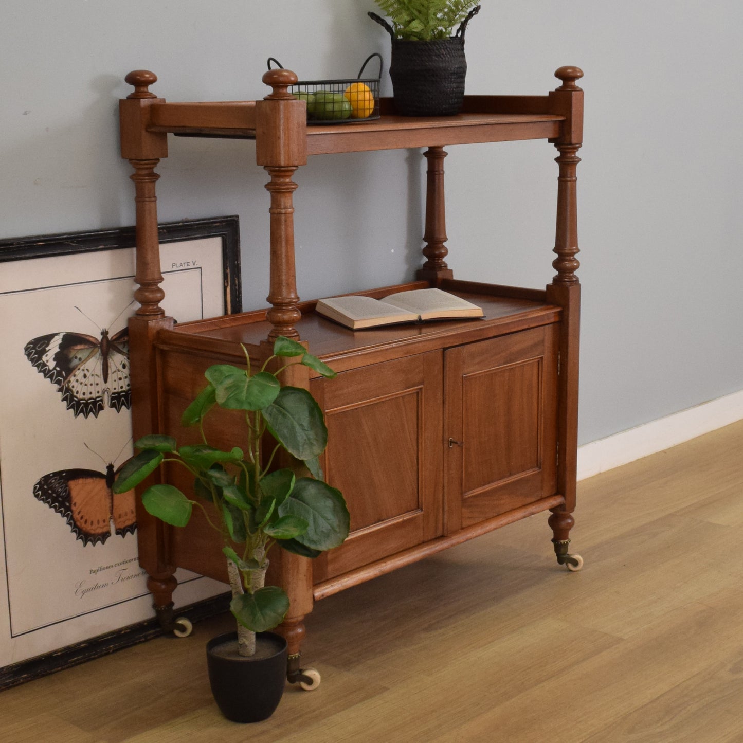 Mahogany Waiters Trolley