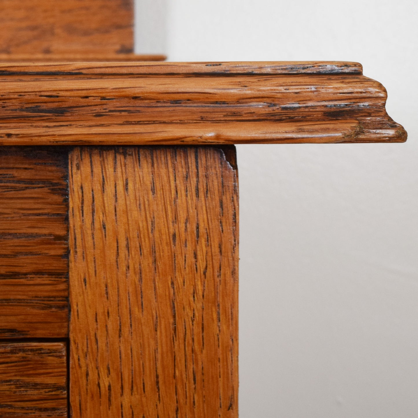 Carved Oak Dressing Table