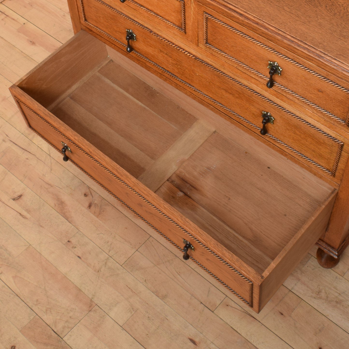 Carved Oak Dressing Table