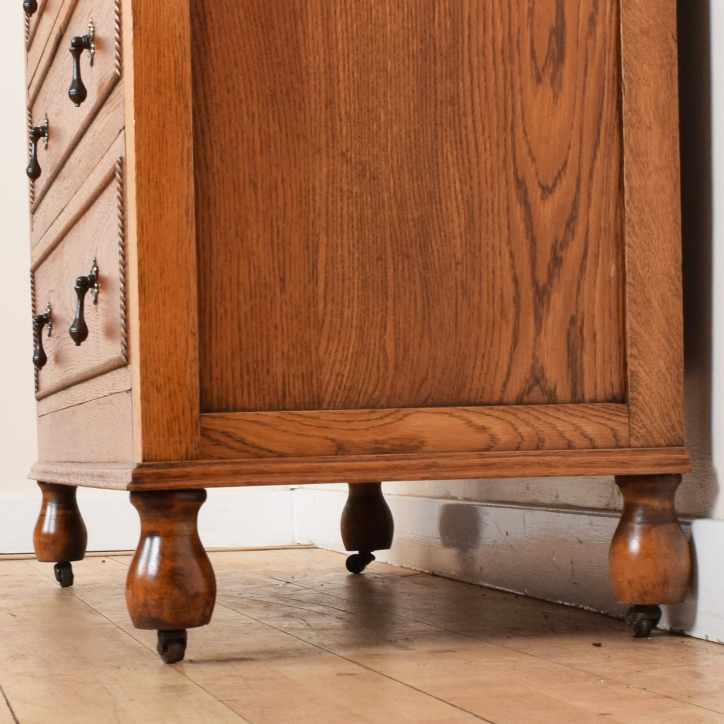 Carved Oak Dressing Table