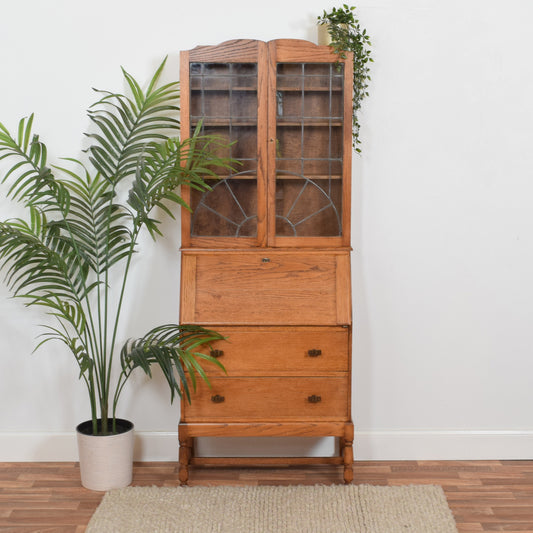 Restored Oak Bureau Bookcase
