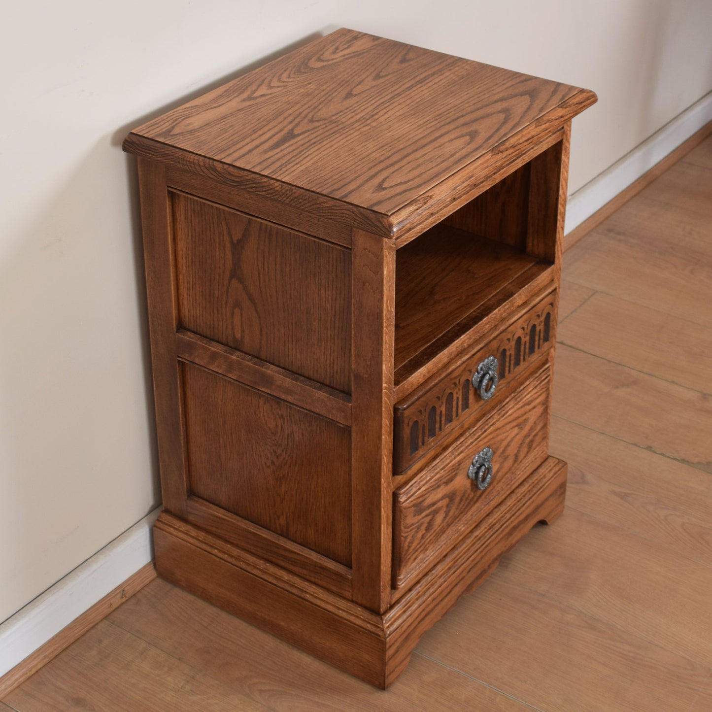 Restored Old Charm Oak Bedsides