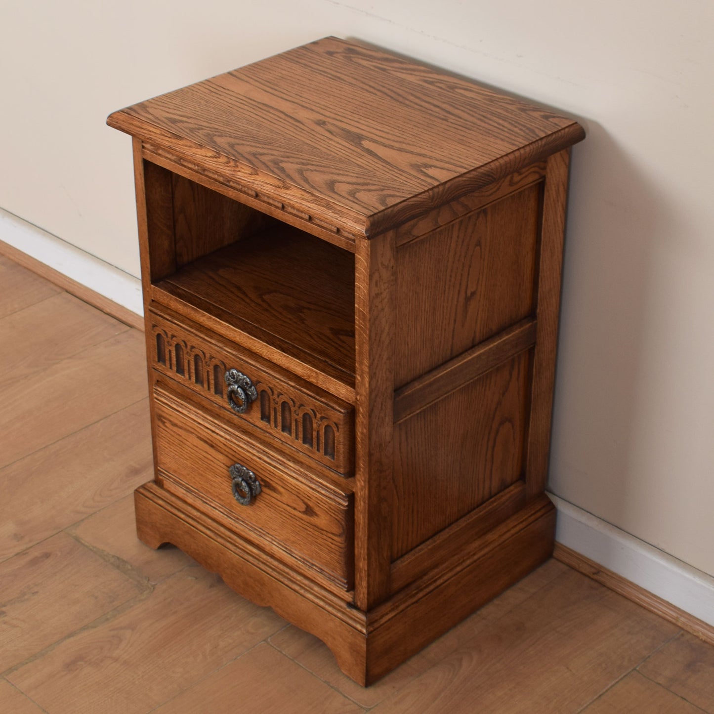 Restored Old Charm Oak Bedsides