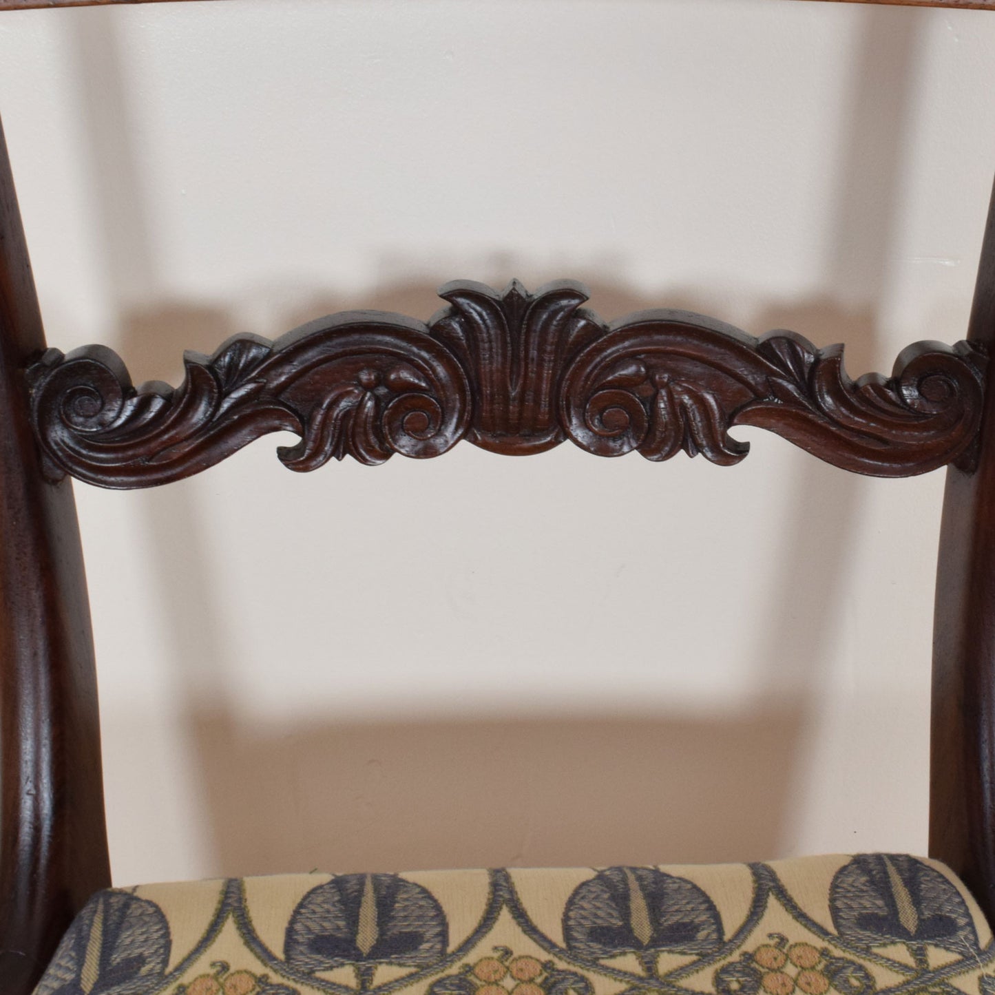 Pair of Carved Mahogany Chairs