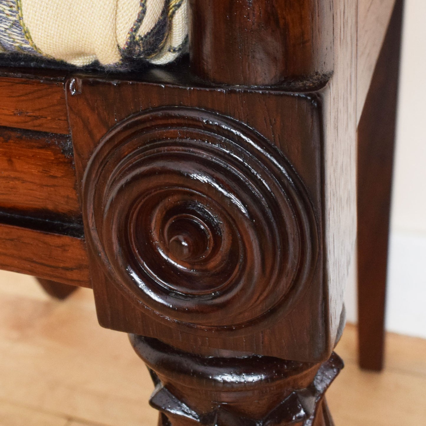 Pair of Carved Mahogany Chairs