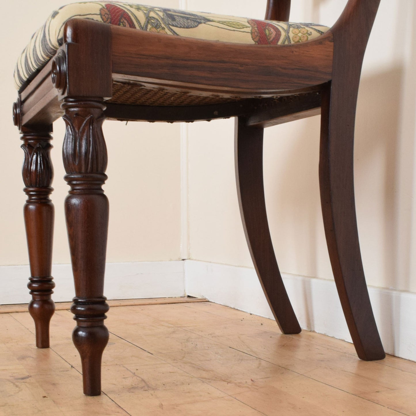 Pair of Carved Mahogany Chairs