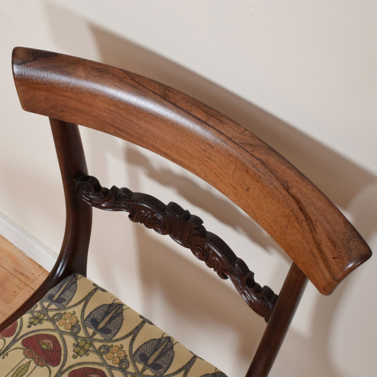 Pair of Carved Mahogany Chairs