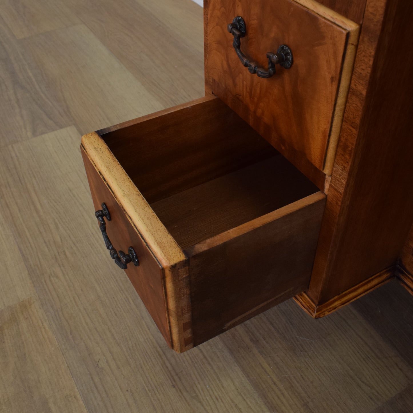 Restored Mahogany Kneehole Desk