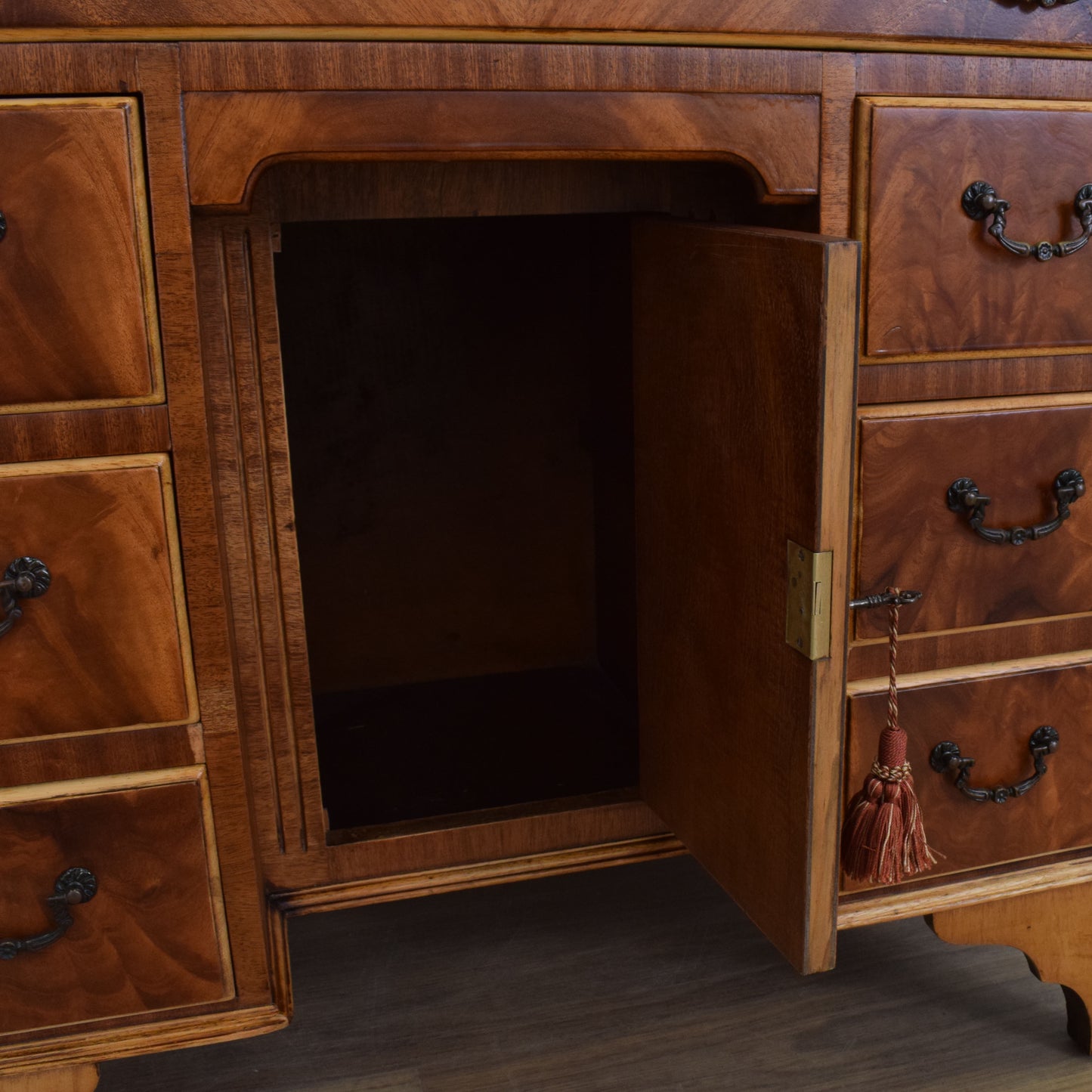 Restored Mahogany Kneehole Desk