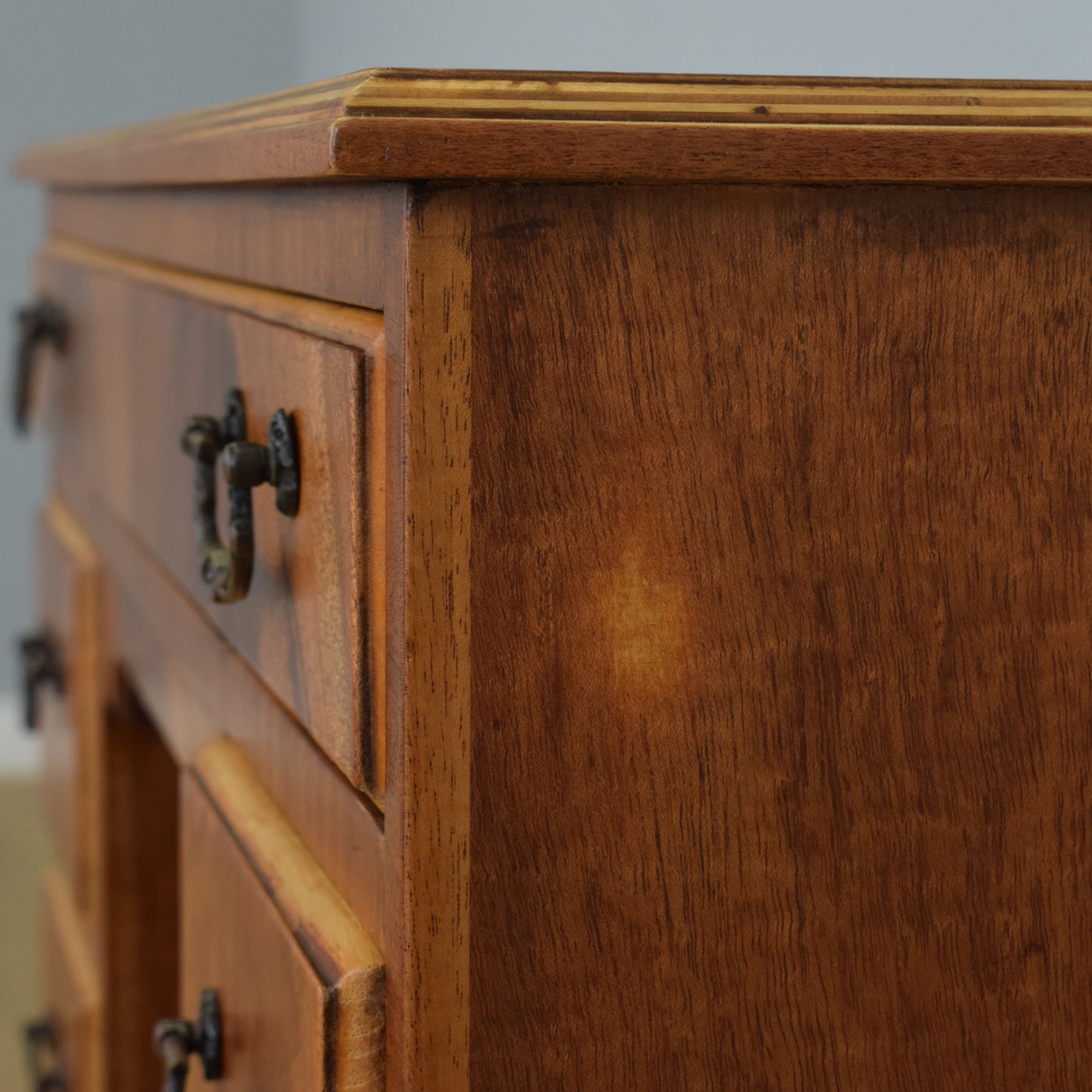Restored Mahogany Kneehole Desk
