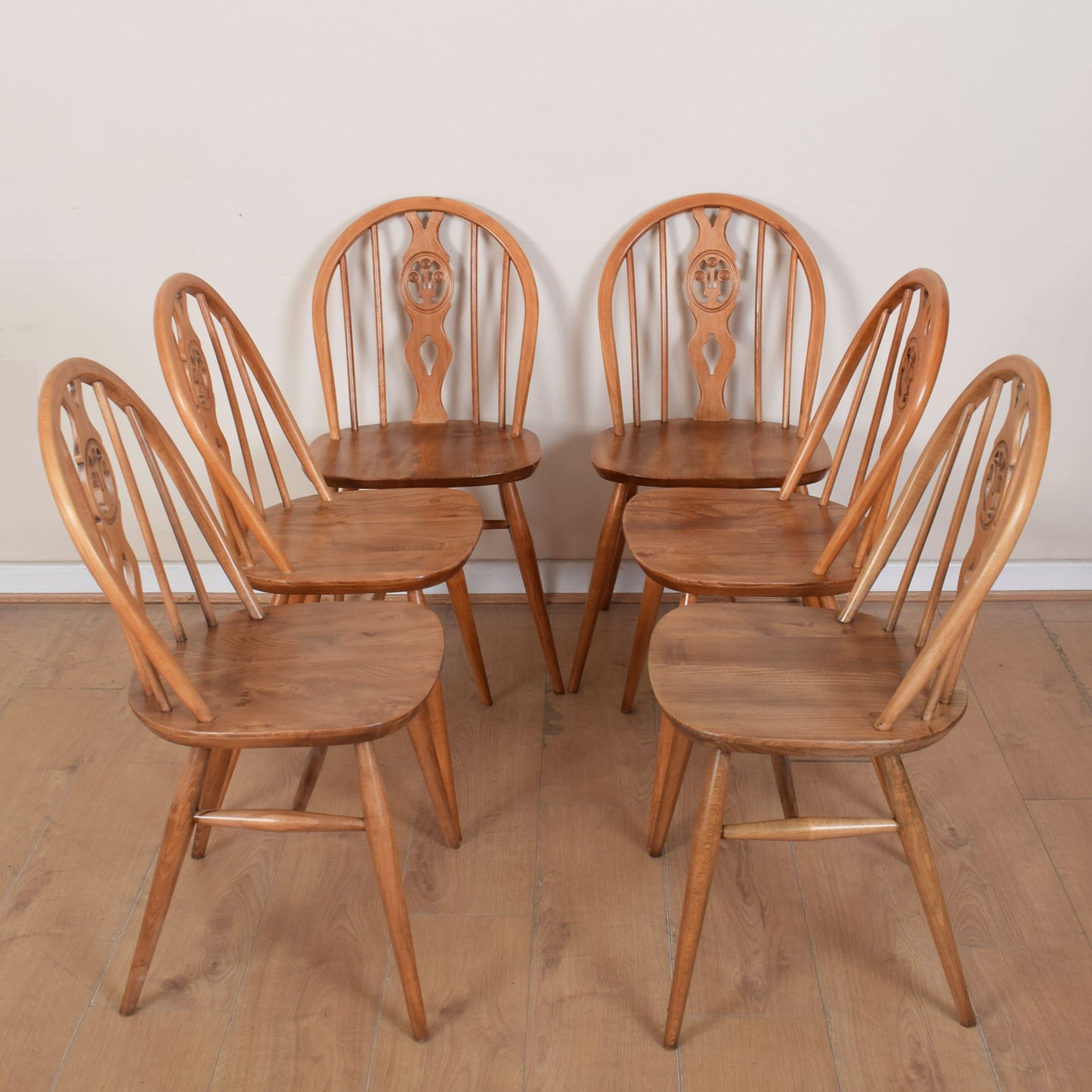 Ercol Dining Table with Six Chairs
