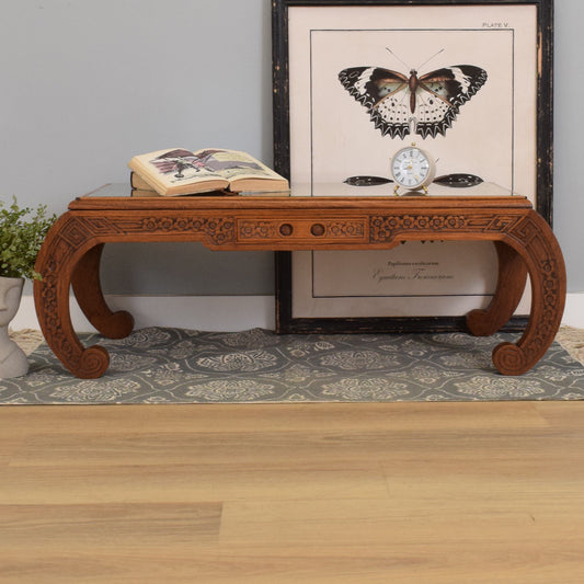 Carved Camphor Coffee Table