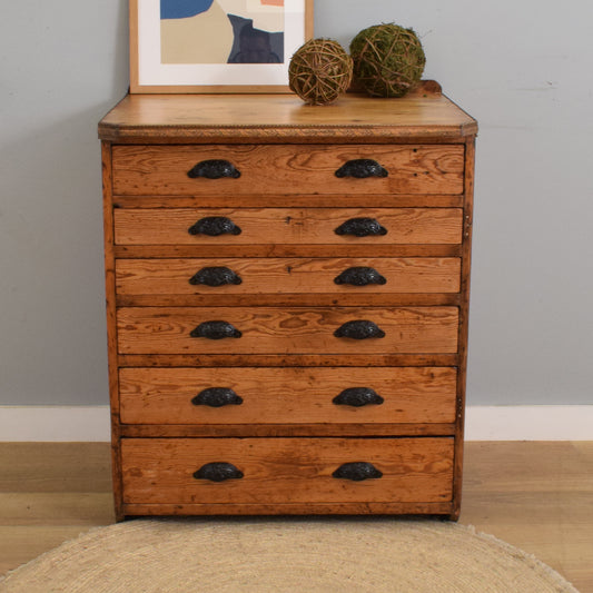 Rustic Solid Pine Chest of Drawers