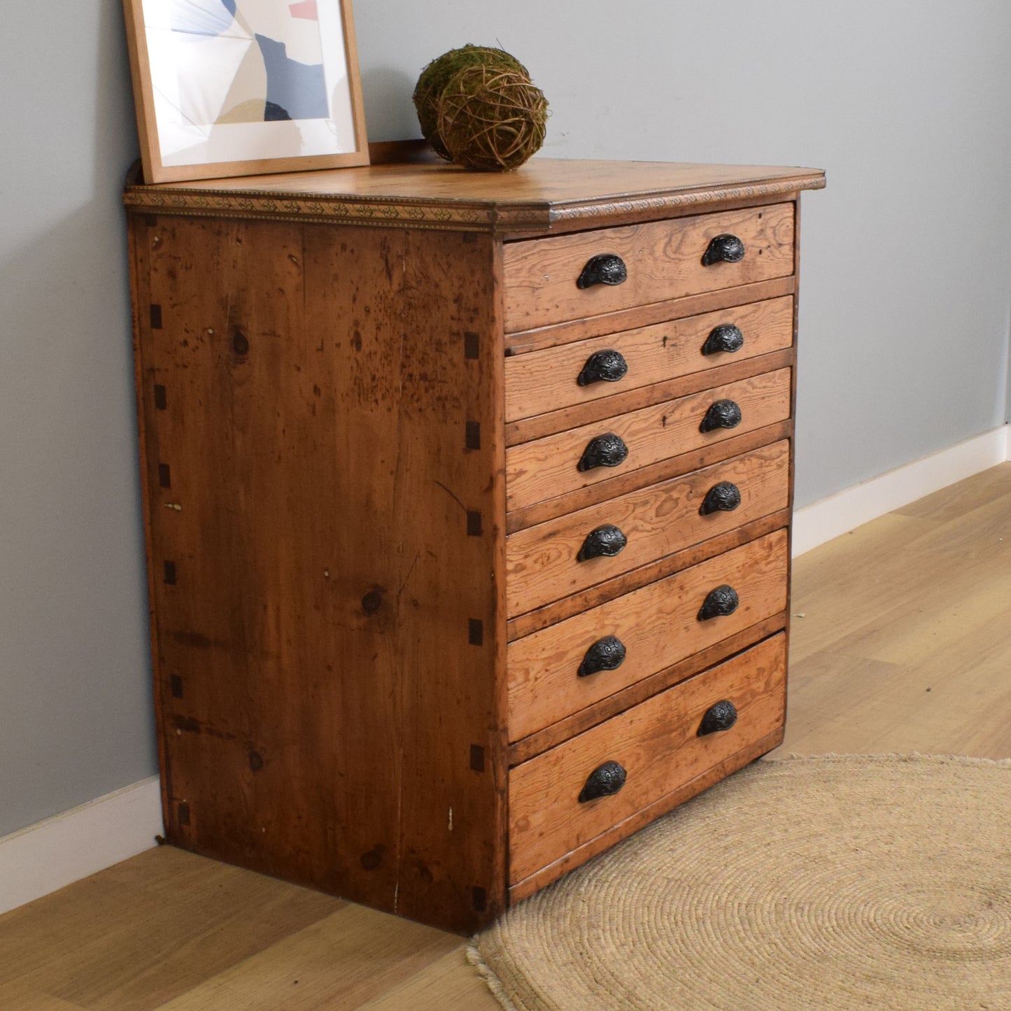 Rustic Solid Pine Chest of Drawers