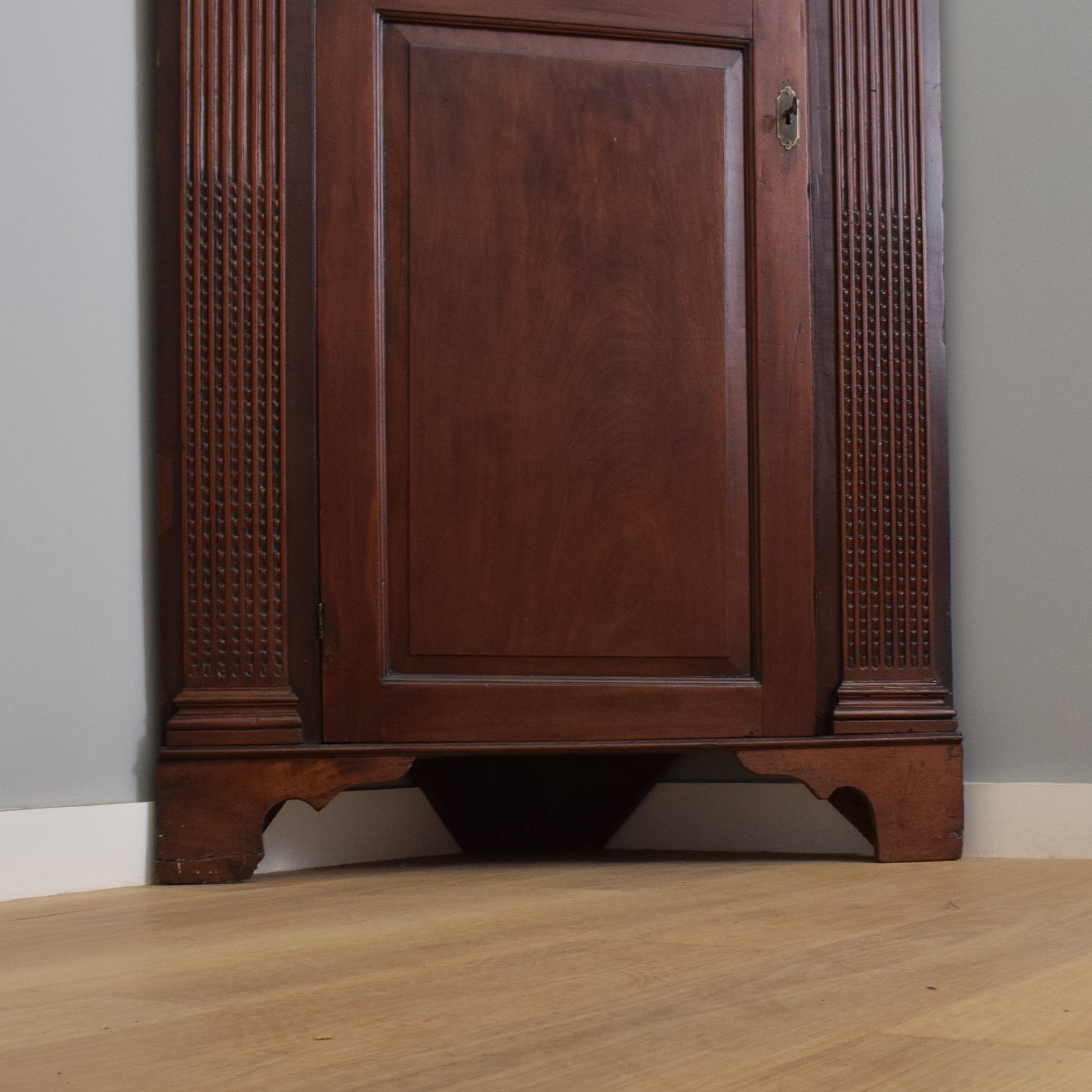 Mahogany Corner Linen Cupboard