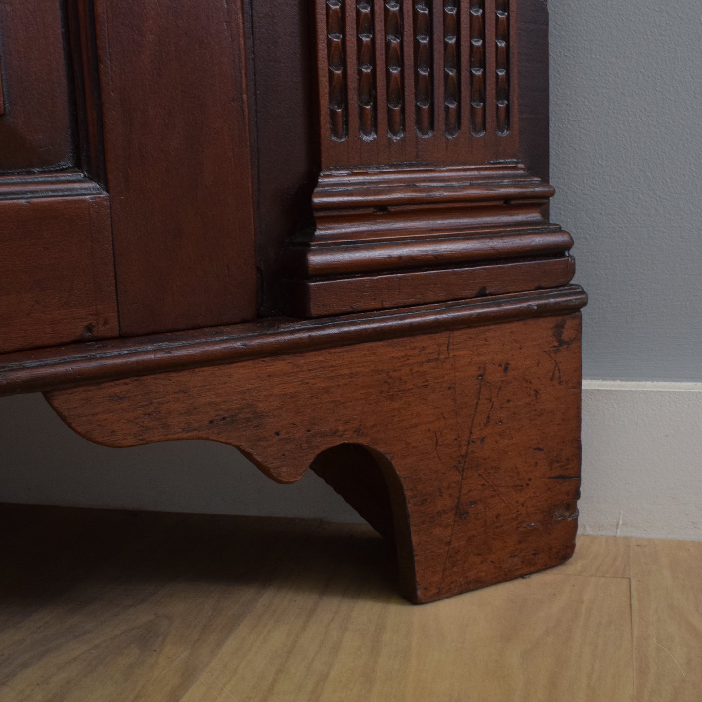 Mahogany Corner Linen Cupboard