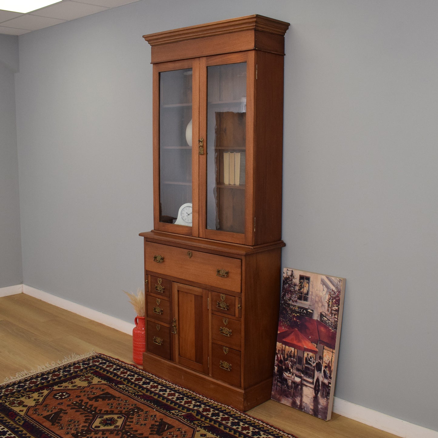 Mahogany Secretaire Bookcase