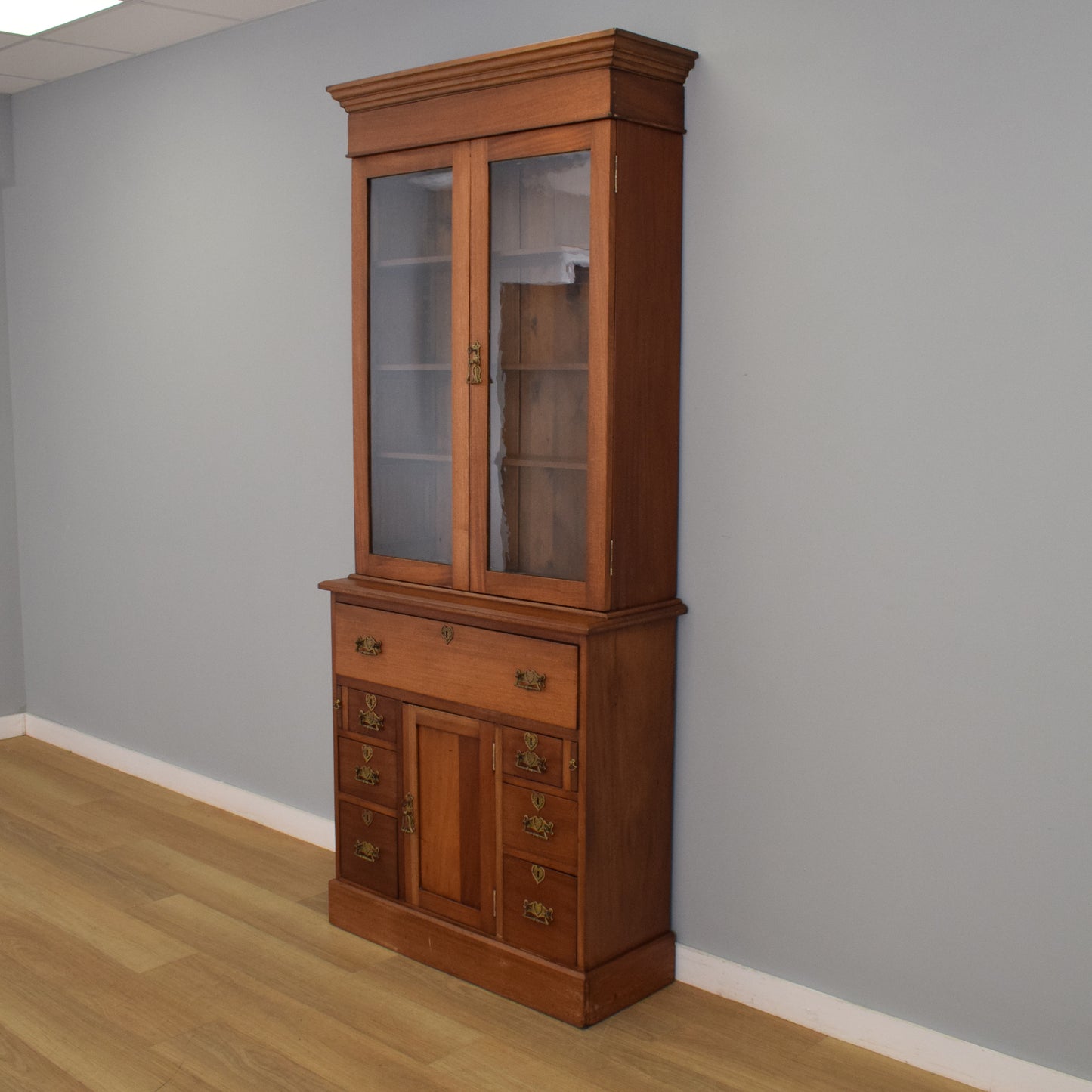 Mahogany Secretaire Bookcase