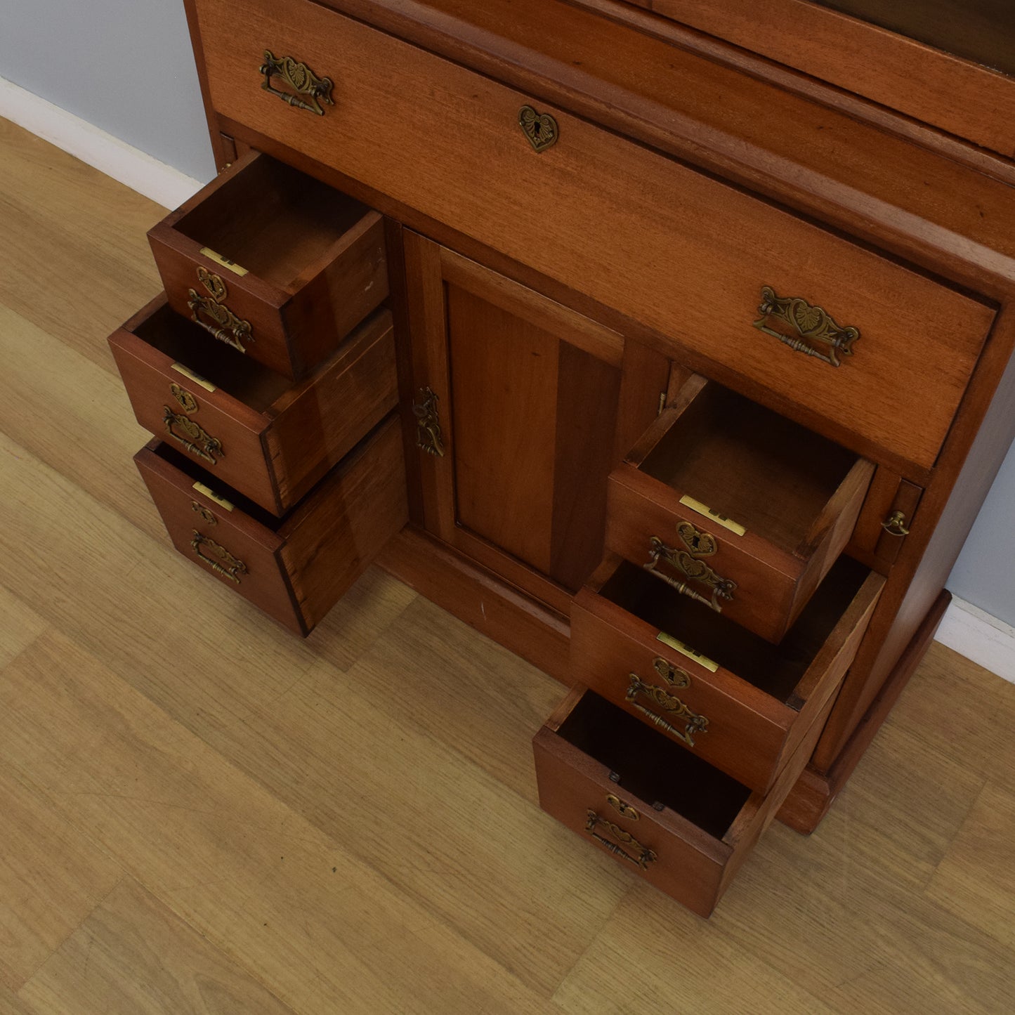 Mahogany Secretaire Bookcase