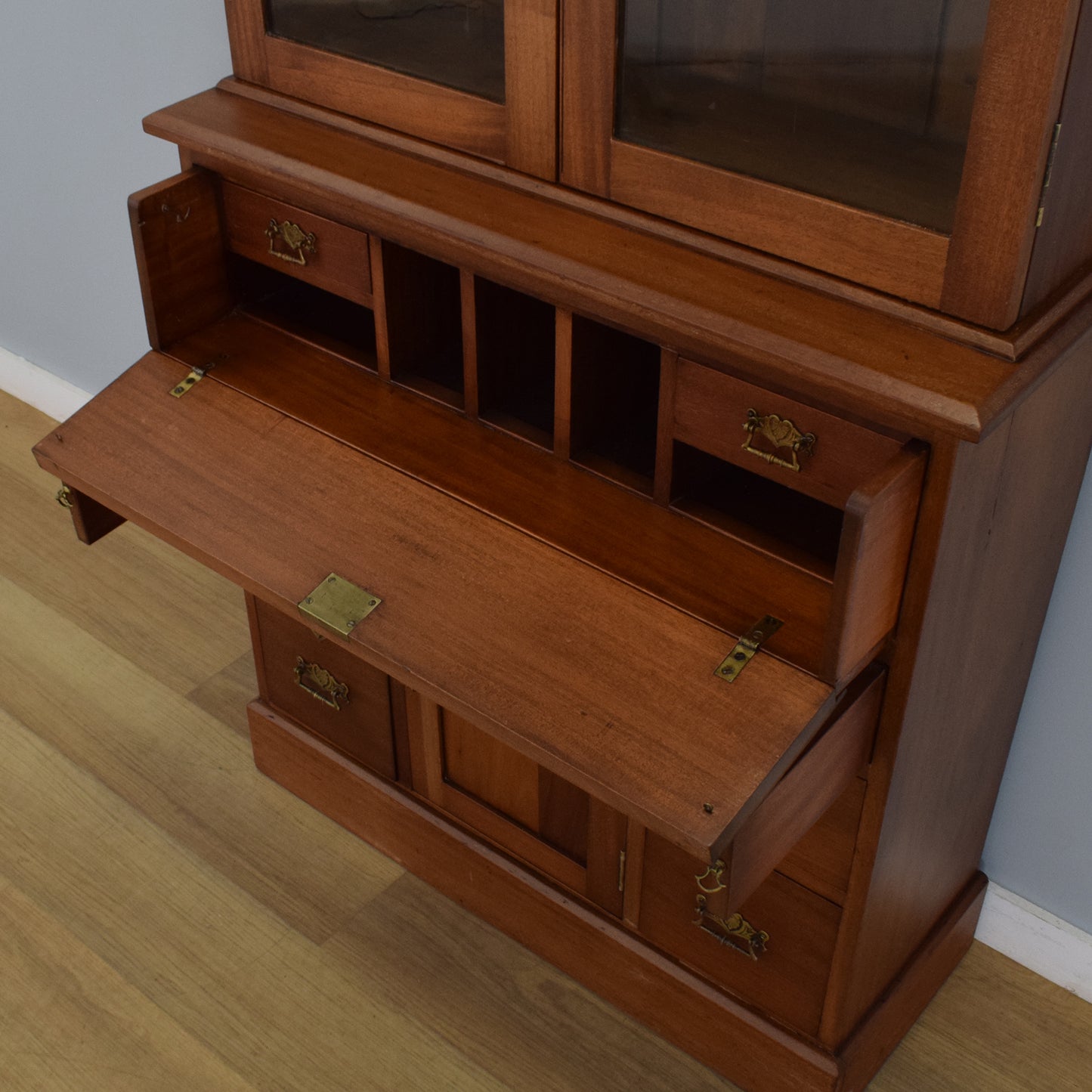 Mahogany Secretaire Bookcase